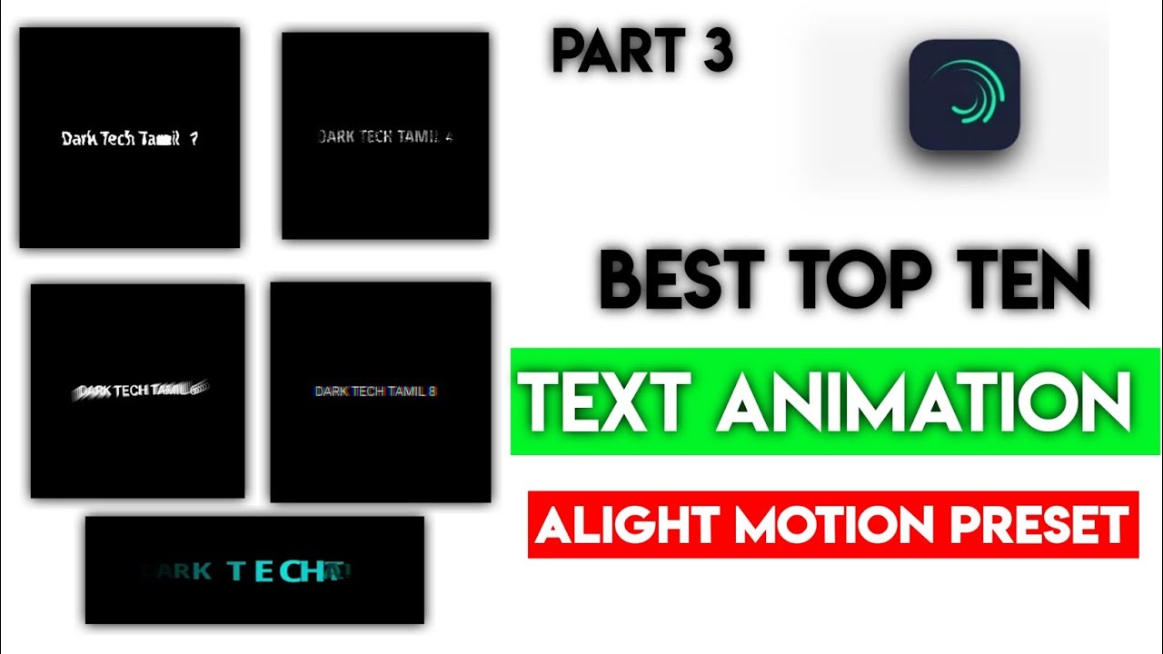 alight motion text effect download new 2022