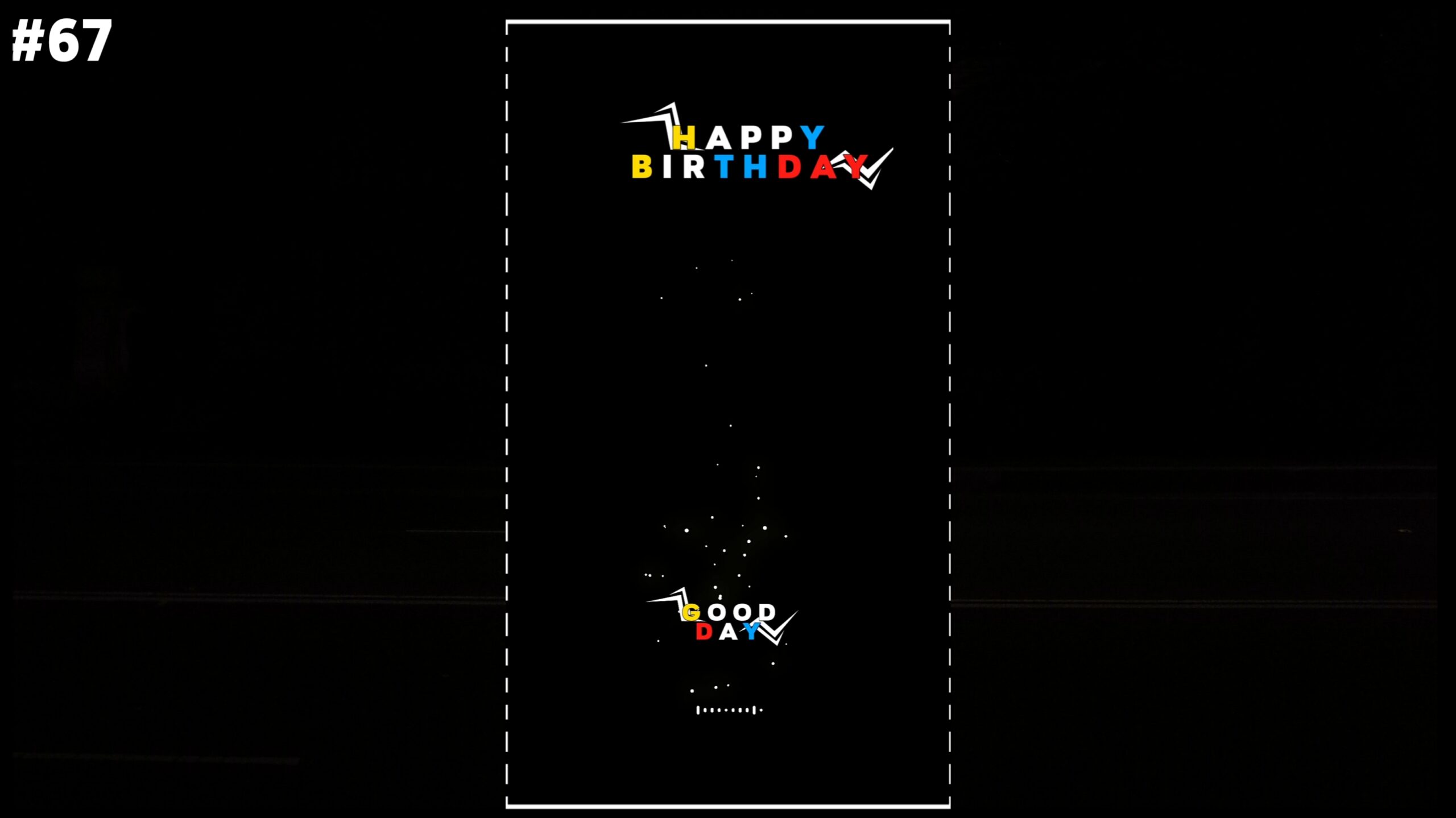 New Trending Kinemaster ,happy birthday black screen template