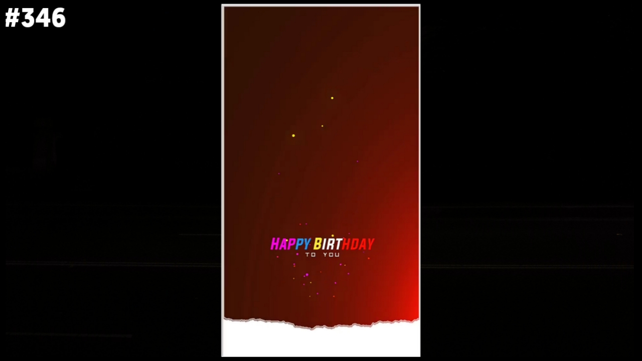 Happy Birthday Effect Templatebirthday background template |new template download