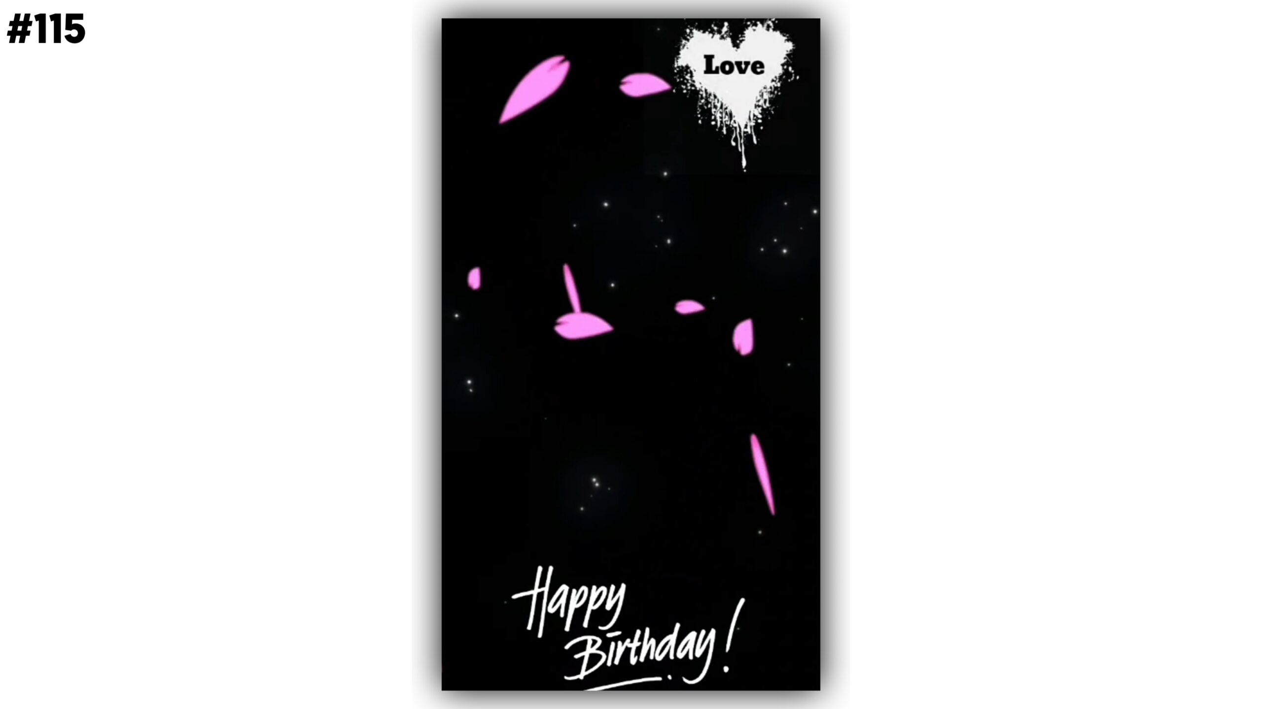 AlightMotion Black Screen Video Effect Free Download Birthday